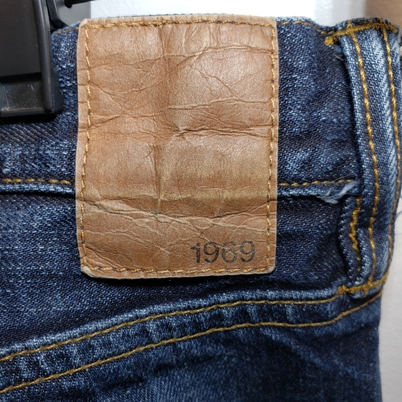 Gap Denim 1969 Women Relaxed Boot Stretch Blue Jeans - Picture 4 of 5